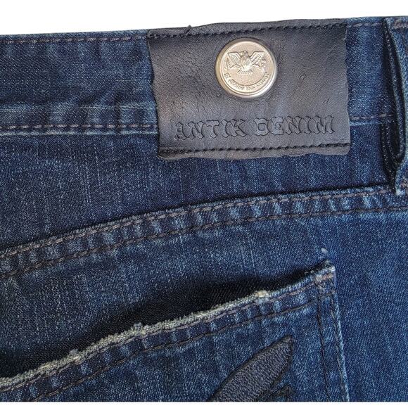 Antik Denim Men's Jeans Dark Wash size 42 Straight Button Fly Cotton 5 Pocket - Picture 8 of 8